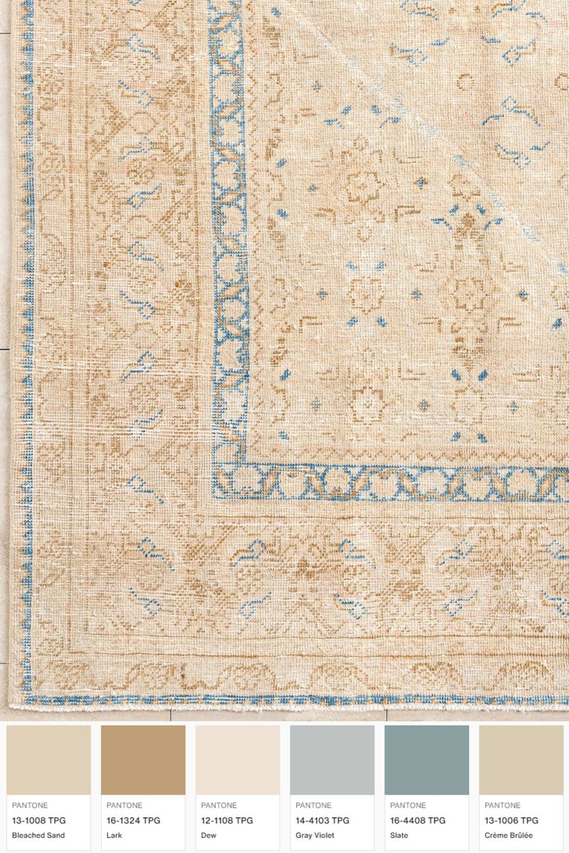 District Loom Vintage Persian Tabriz area rug-Lima