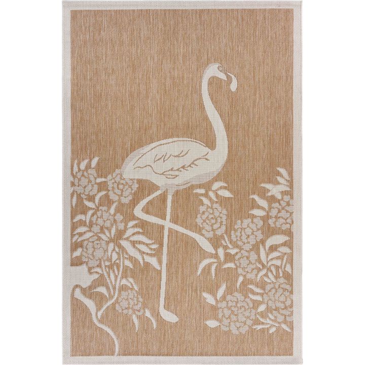 Flamingo Rectangular Outdoor Area Throw Rug