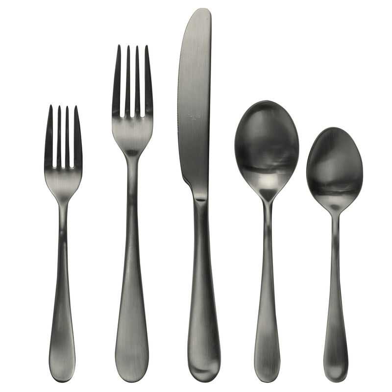 Natura 20-Piece Flatware Set in Ice Black Gold