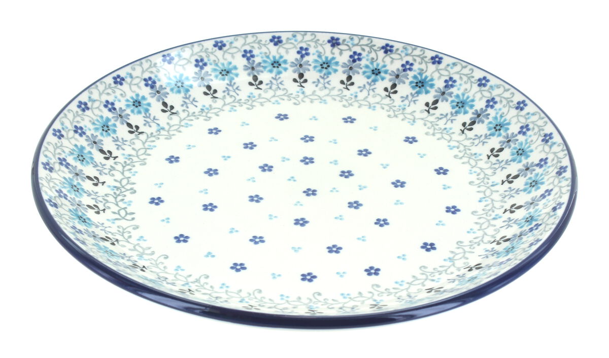 Blue Rose Polish Pottery Summer Fun Dinner Plate