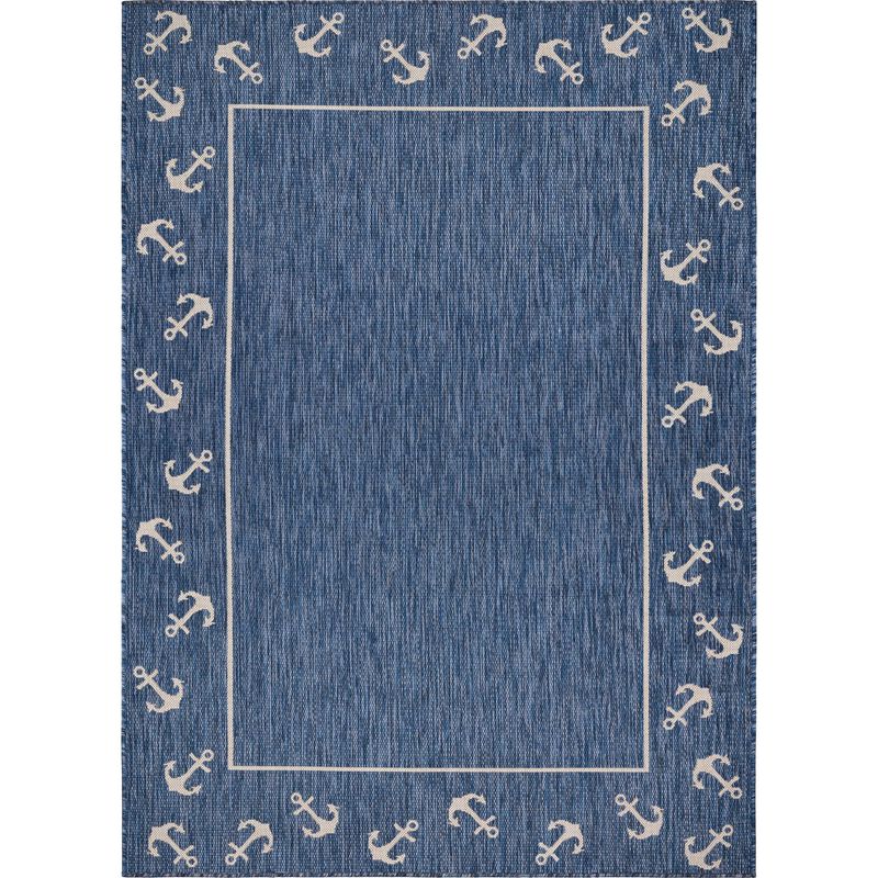 Floral Rectangular Outdoor Area Throw Rug