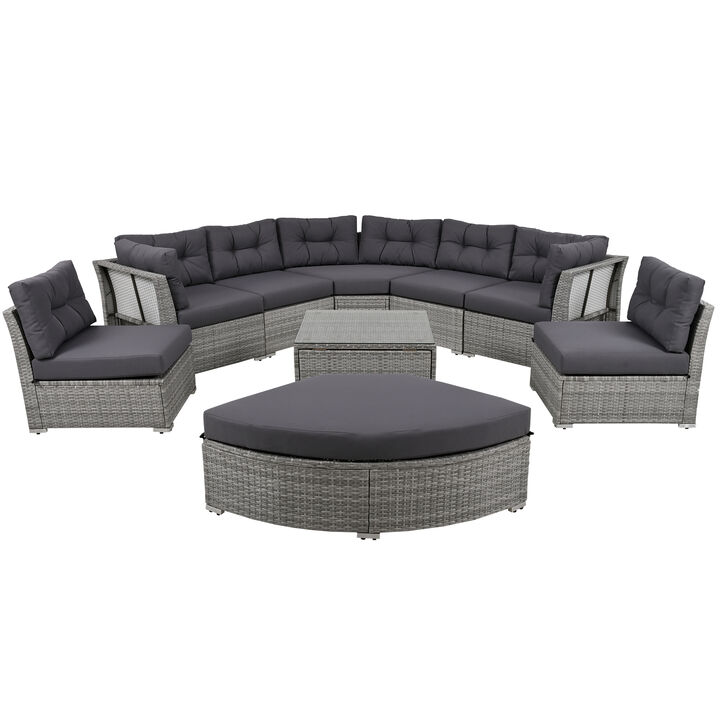 Merax Patio Furniture Sofa Set Outdoor Daybed