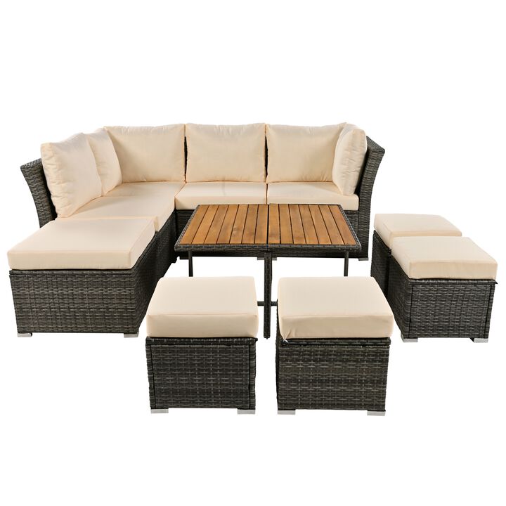 Merax Outdoor Conversation Sofa Set Patio Furniture Set