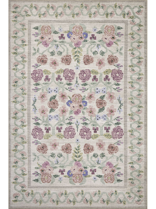 Rosa RSA-01 Ivory 2''6" x 12''0" Rug by Rifle Paper Co.