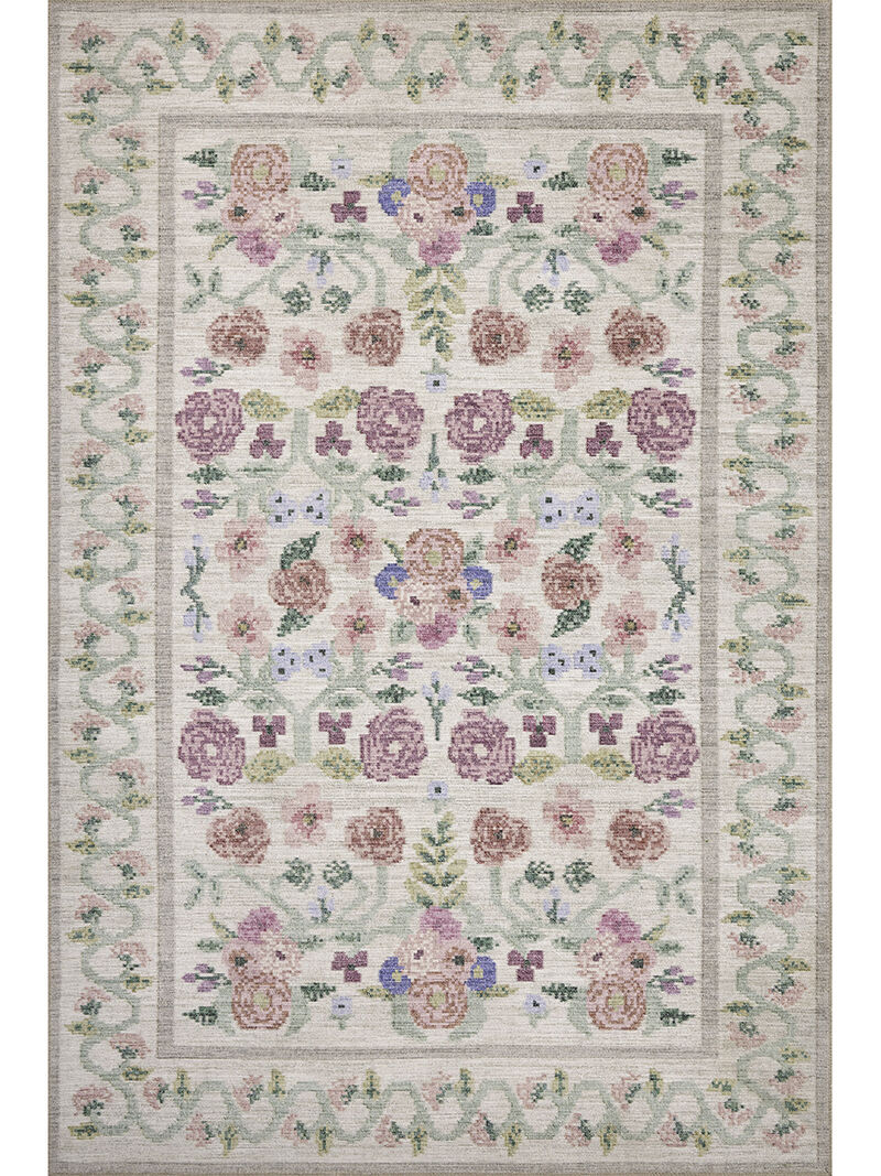 Rosa RSA-01 Ivory 2''6" x 7''6" Rug by Rifle Paper Co.