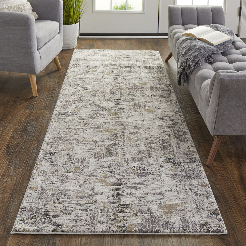Vancouver 39FHF Ivory/Gray/Brown 2'10" x 7'10" Rug