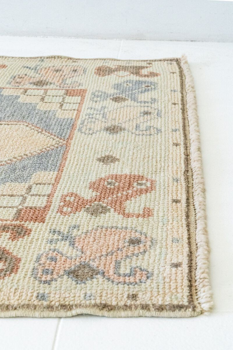 District Loom Vintage Turkish Anatolian Runner Rug No.350