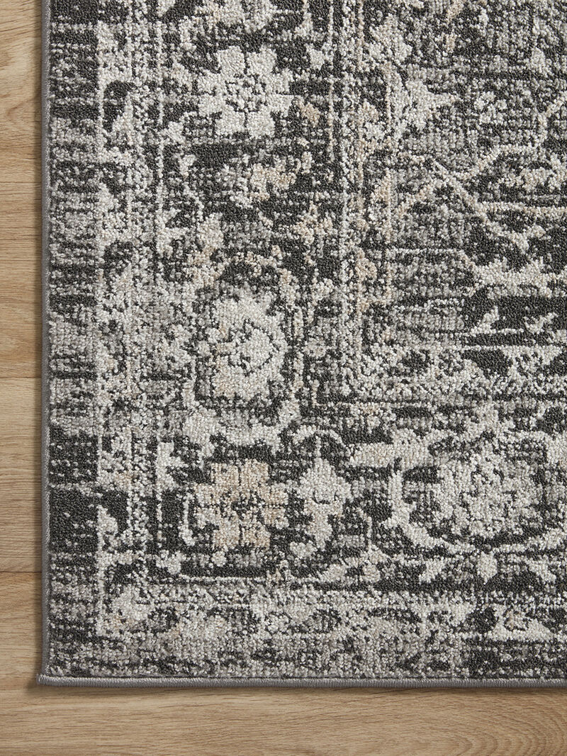 Odette ODT01 Charcoal/Silver 18" x 18" Sample Rug