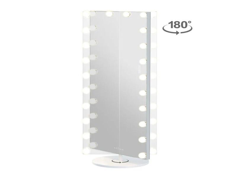 63" * 25.5" Vanity Mirror 22 LED Blubs with Swivel 180º Rotation Stand