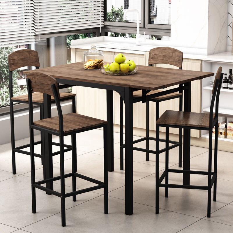 Merax 5-piece Counter Height Dining Table Set