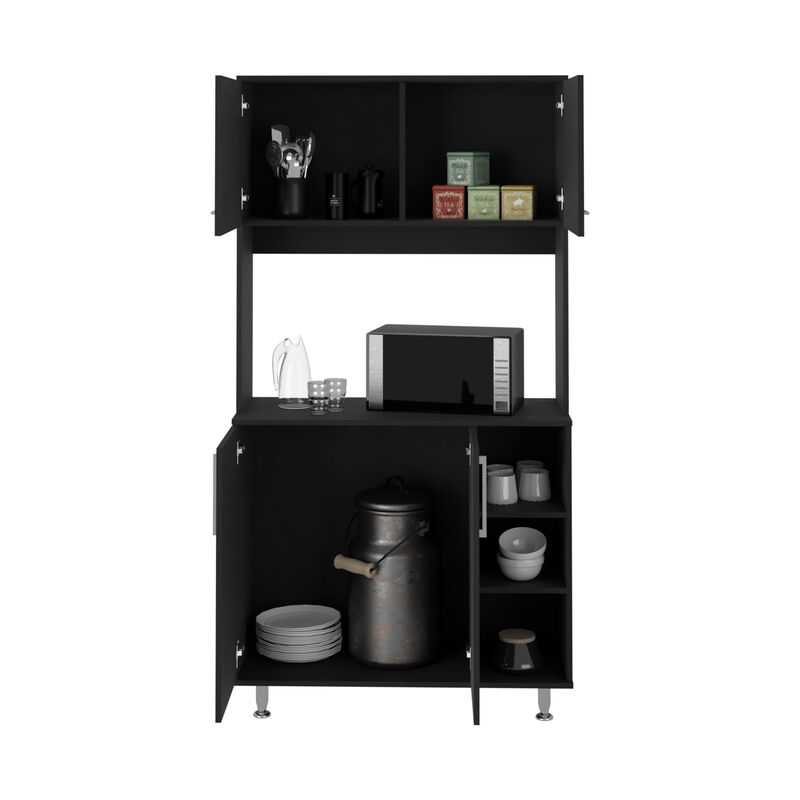 Pantry Cabinet Delaware, Kitchen, Black