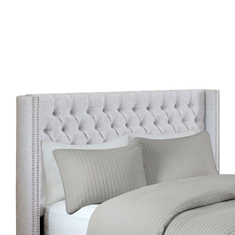 Belen Kox Amelia Queen Upholstered Wingback Headboard, Belen Kox