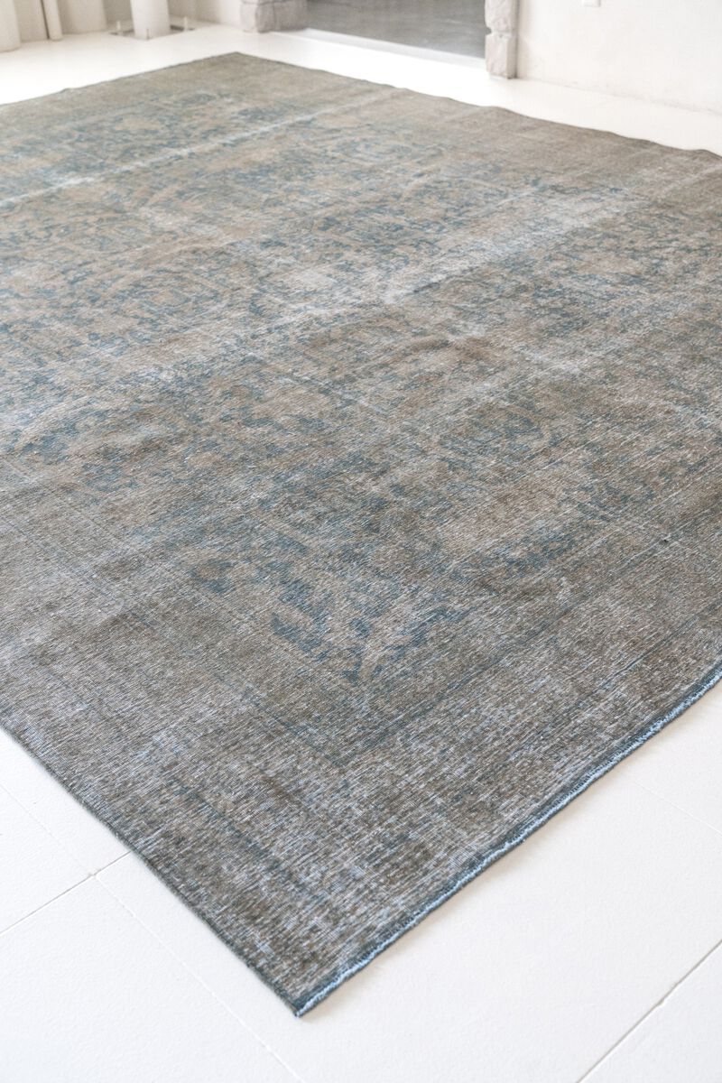 District Loom Vintage Tabriz Mustafi Area Rug-Greenhill