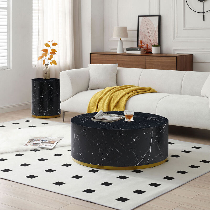 Faux Marble Coffee Tables for Living Room