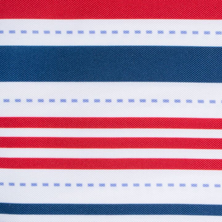 Red and Blue Patriotic Striped Rectangular Tablecloth 60� x 84�