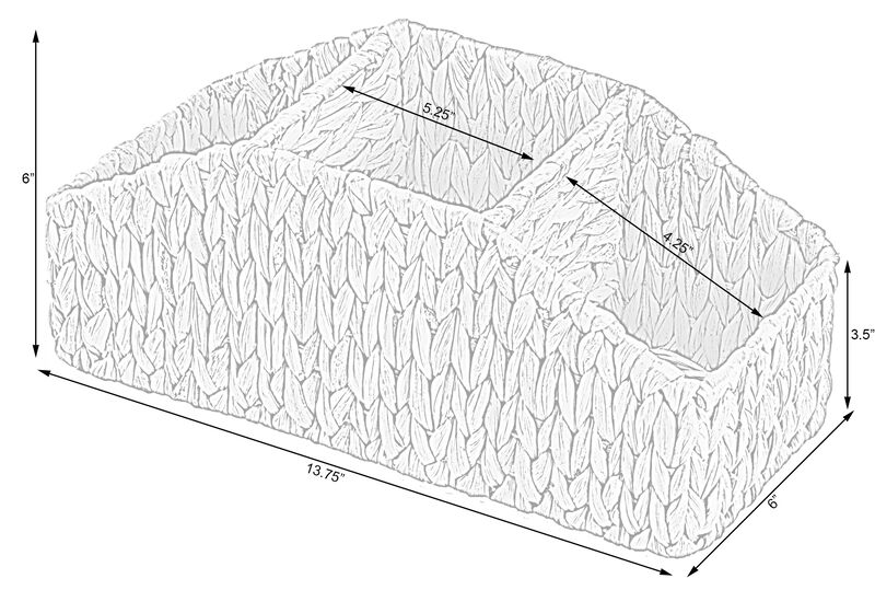 Natural Water Hyacinth Storage Organizer Caddy