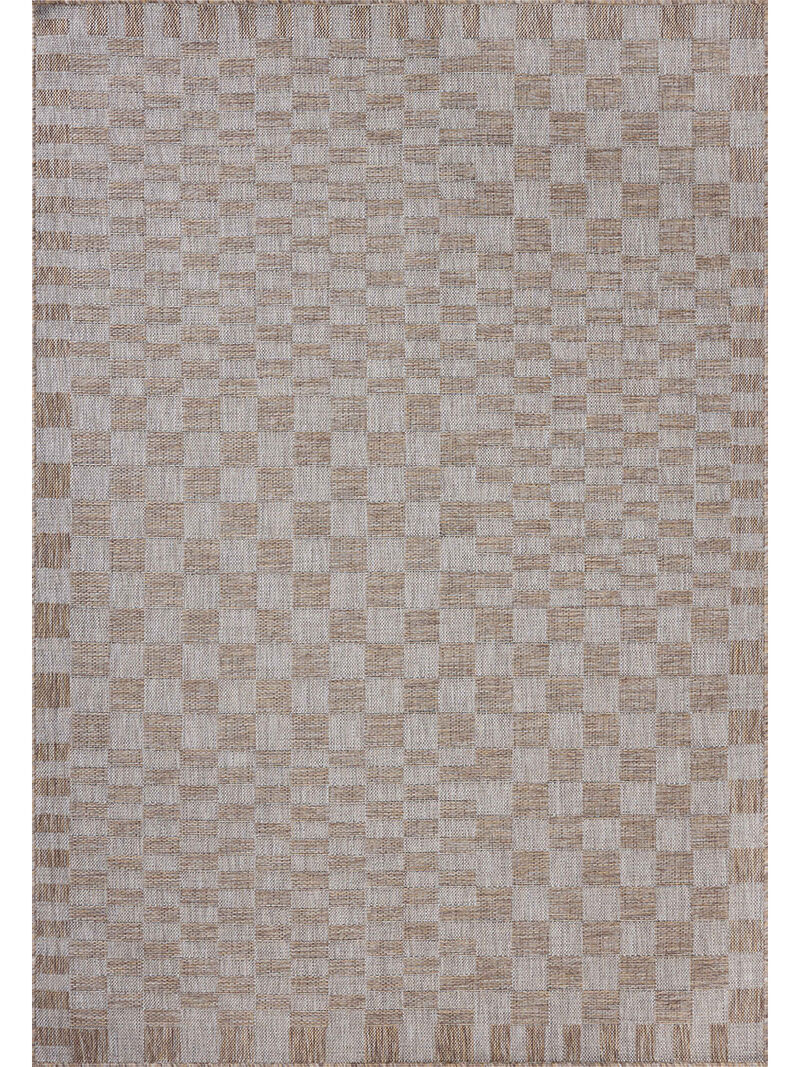 Topanga Natural/Dove 18" x 18" Sample Rug by Amber Lewis x Loloi