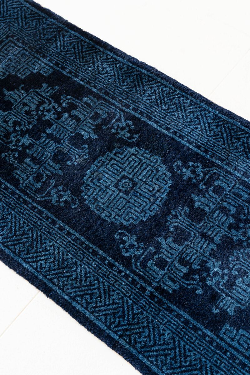 District Loom Vintage Chinese mini rug-Jia