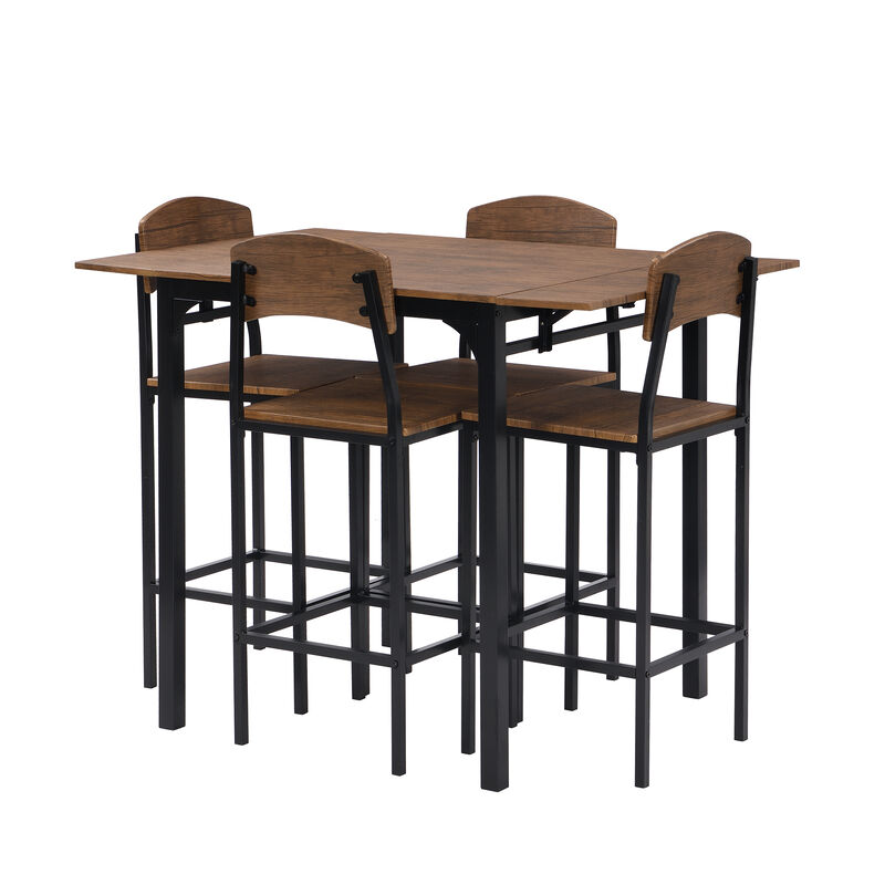 Merax 5-piece Counter Height Dining Table Set