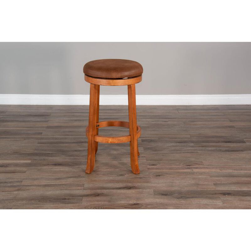 Sunny Designs Bar Swivel Stool, Cushion Seat