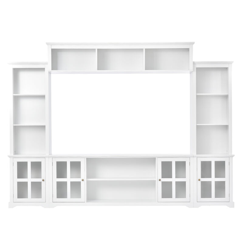 Merax Minimalism Entertainment Wall Unit TV Stand