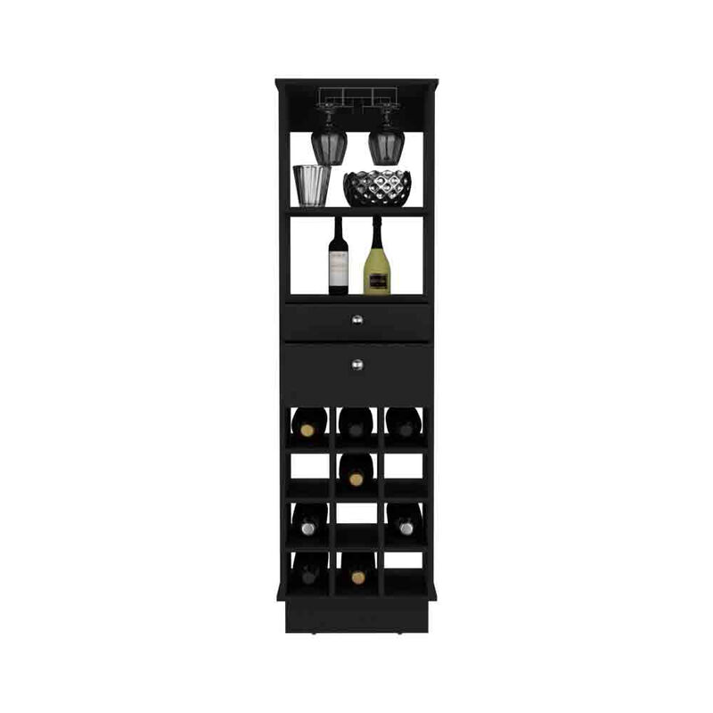 Bar Cabinet Bureck, Living Room, Black