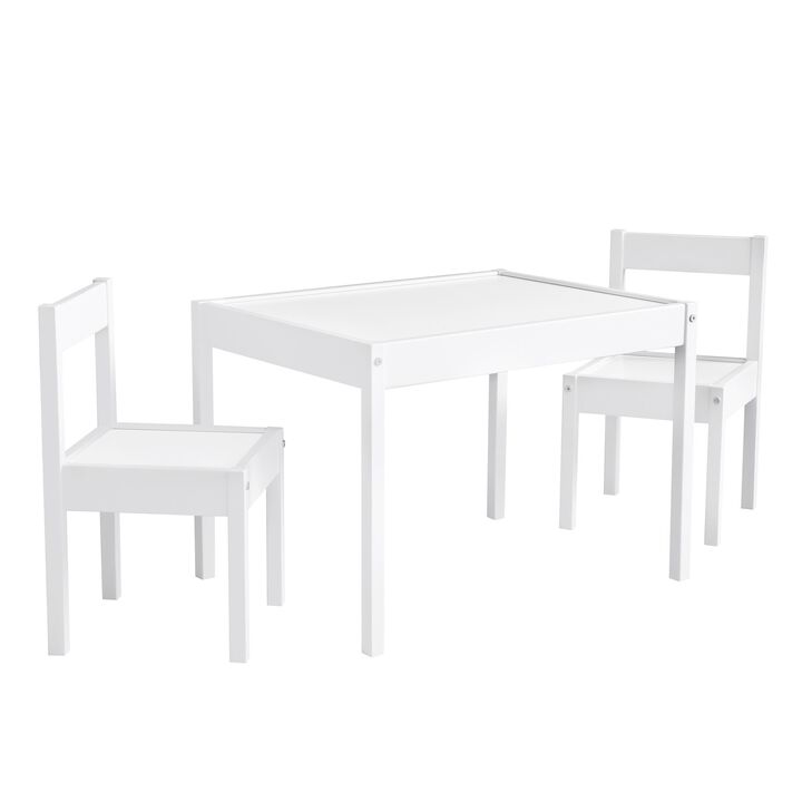 Baby Relax Percy 3-PC Kiddy Table & Chair Set, White