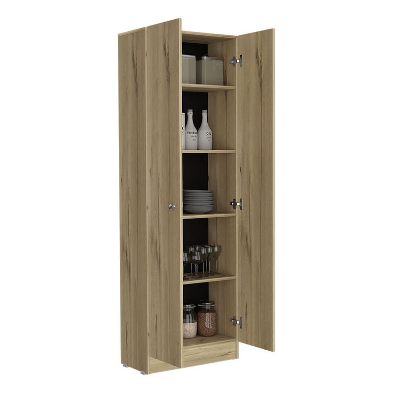 Storage Cabinet Pipestone, Kitchen, Light Oak / Black