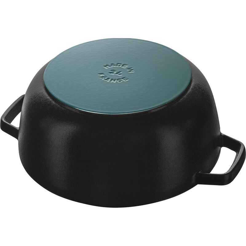 Staub Cast Iron 3.75-qt Essential French Oven with Dragon Lid - Matte Black