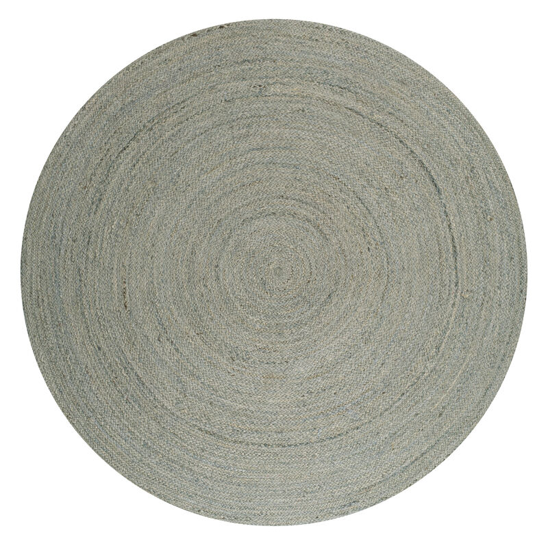 Zara Braided Coastal Cottage Round Jute. Round Area Rug