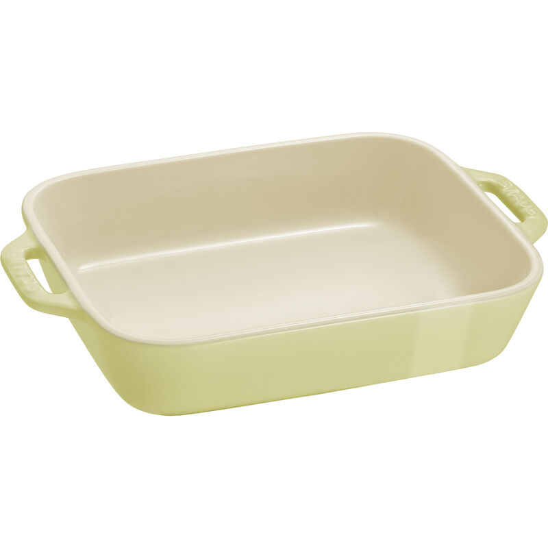 Staub Ceramic 2-pc Rectangular Baking Dish Set - Macaron Pastel Green