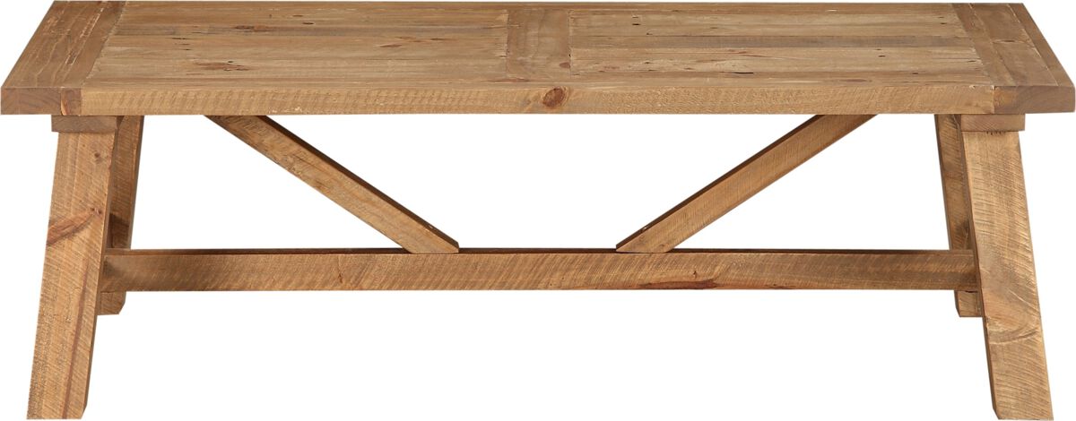 Harby Reclaimed Wood Rectangular Coffee Table in Rustic Tawny