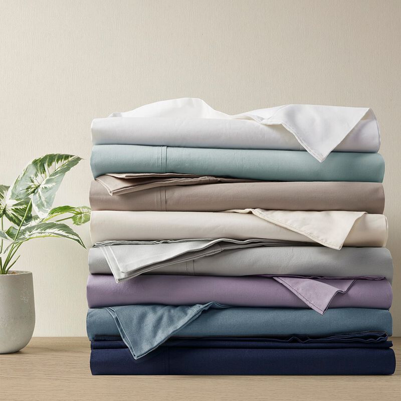 Gracie Mills Clementine 200 Thread Count Year-Round Cotton Percale Sheet Set