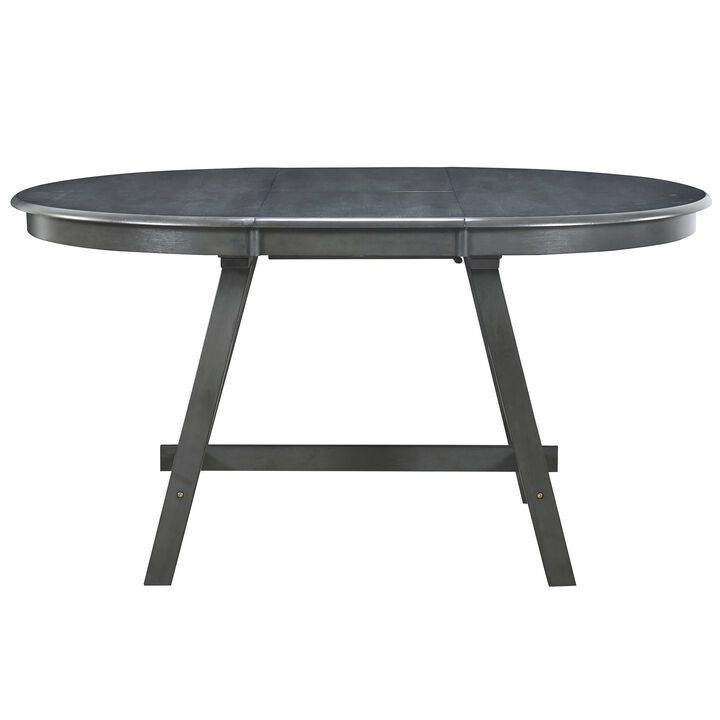 Merax Wood Round Extendable Dining Table
