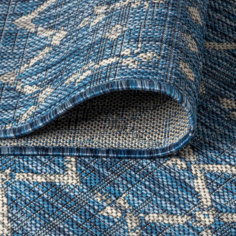 Ourika Moroccan Geometric Textured Weave Indoor/Outdoor Runner Rug