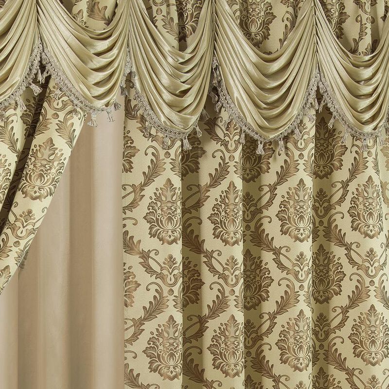 RT Designers Collection Stockton Premium Two Pack Double Curtain Panel