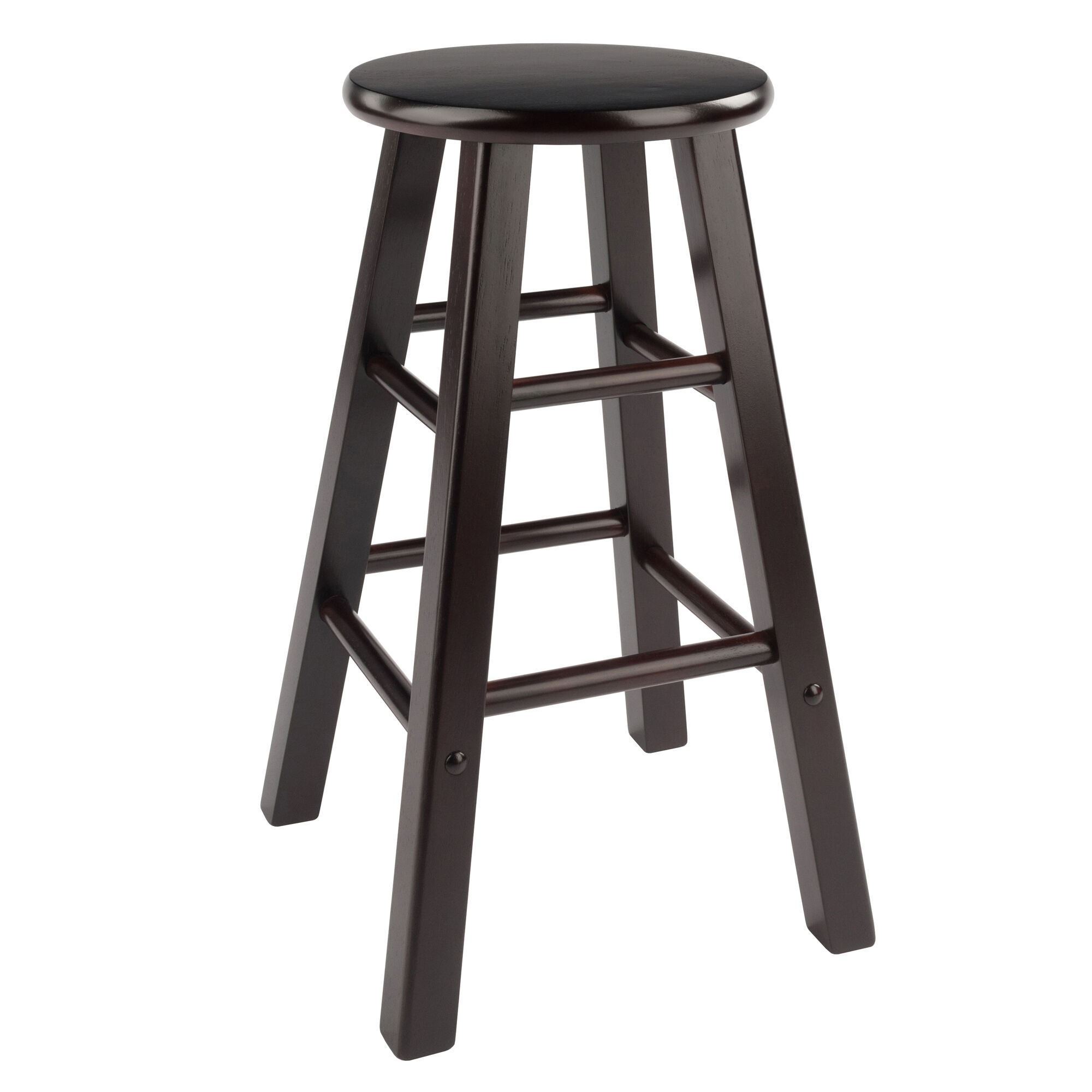 Winsome Wood Element Counter Stools, 2-Pc Set, Espresso, 24 | The
