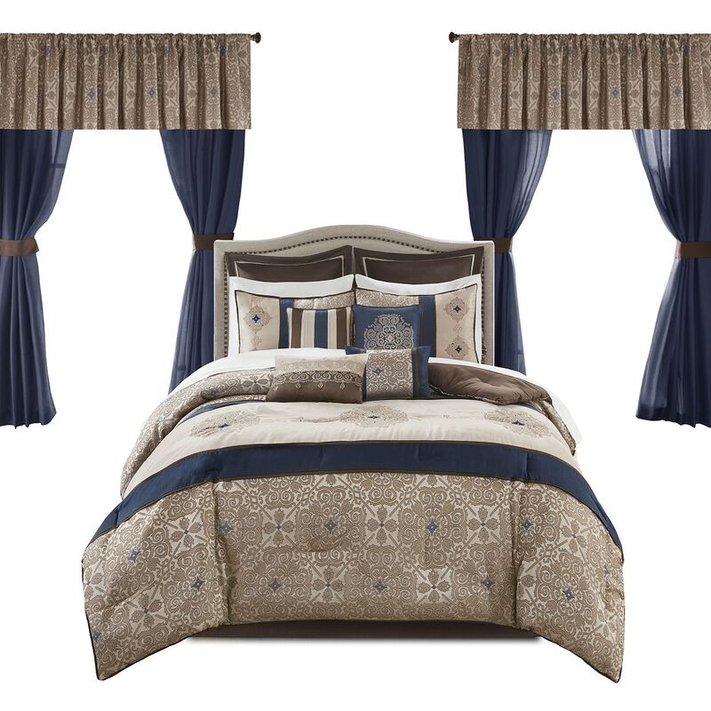 Gracie Mills Morton 24-Piece Complete Bedroom Makeover Room-in-a-Bag Set