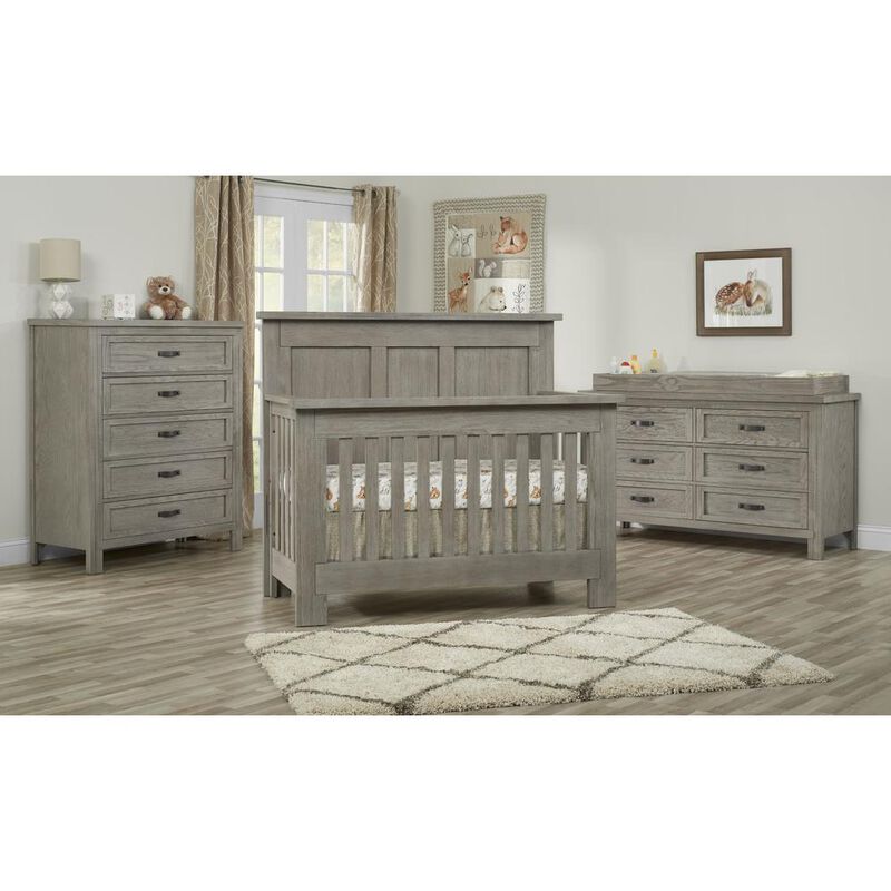 Soho Baby Hanover Crib Oak Gray