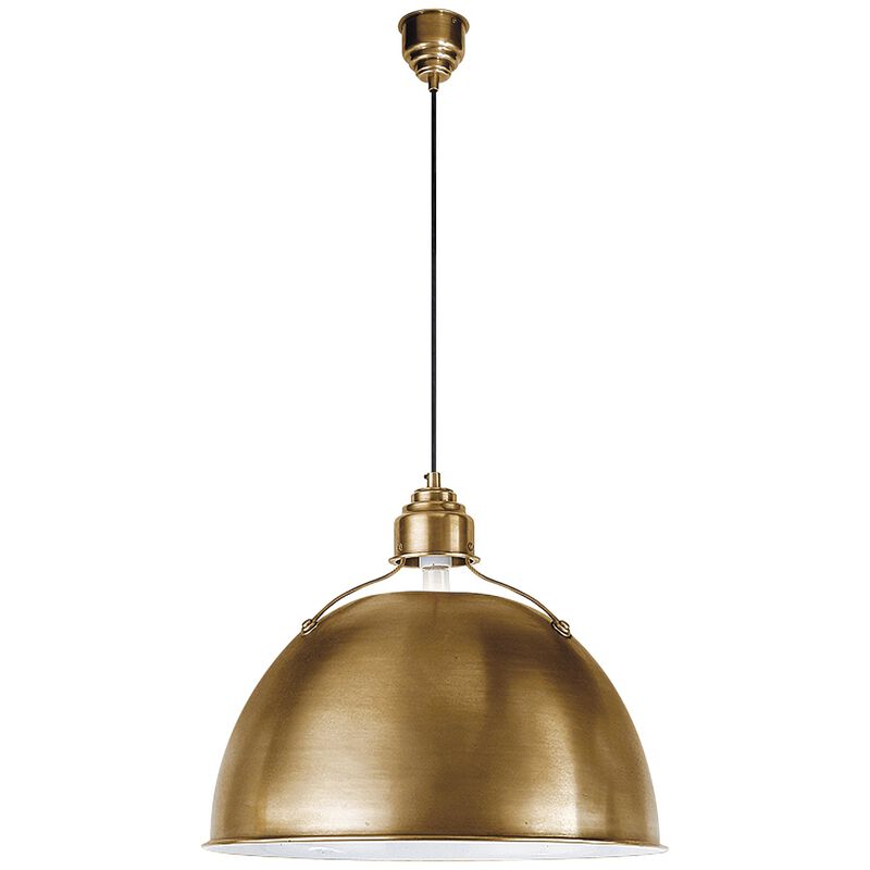 Eugene Large Brass Pendant