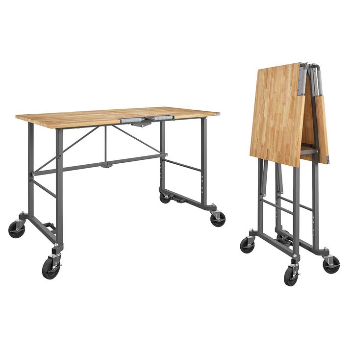 SmartFold Portable Steel Workbench / Folding Utility Table