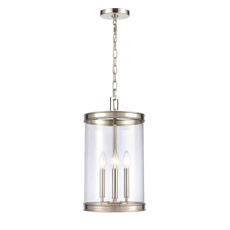 Mendoza 10.25'' Silver Wide 3-Light Pendant