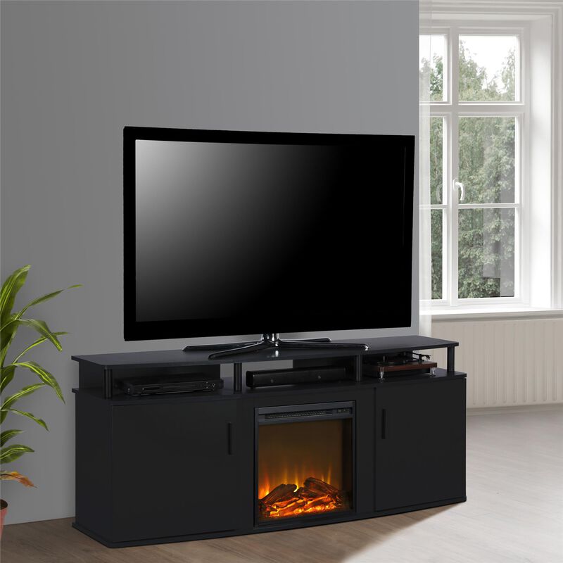 Ameriwood Home Carson Electric Fireplace TV Console for TVs up to 70"