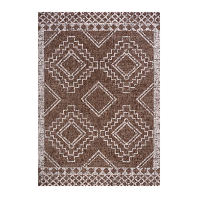 Marokko Diamond Tribal Medallion Indoor/Outdoor Area Rug