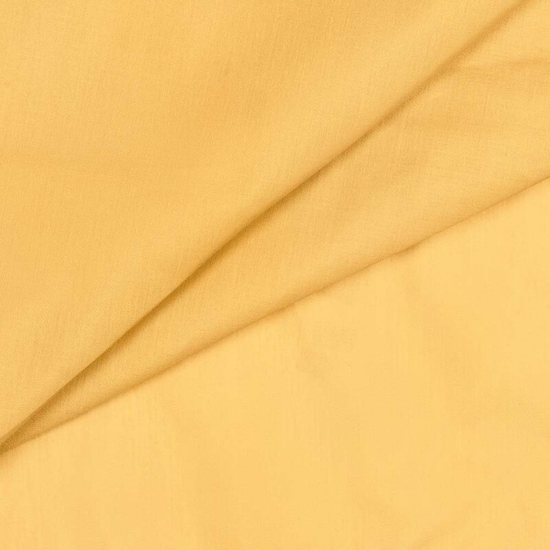 Ellis Stacey 1.5" Rod Pocket High Quality Fabric Solid Color Window Tailored Tier Pair 56"x24" Yellow