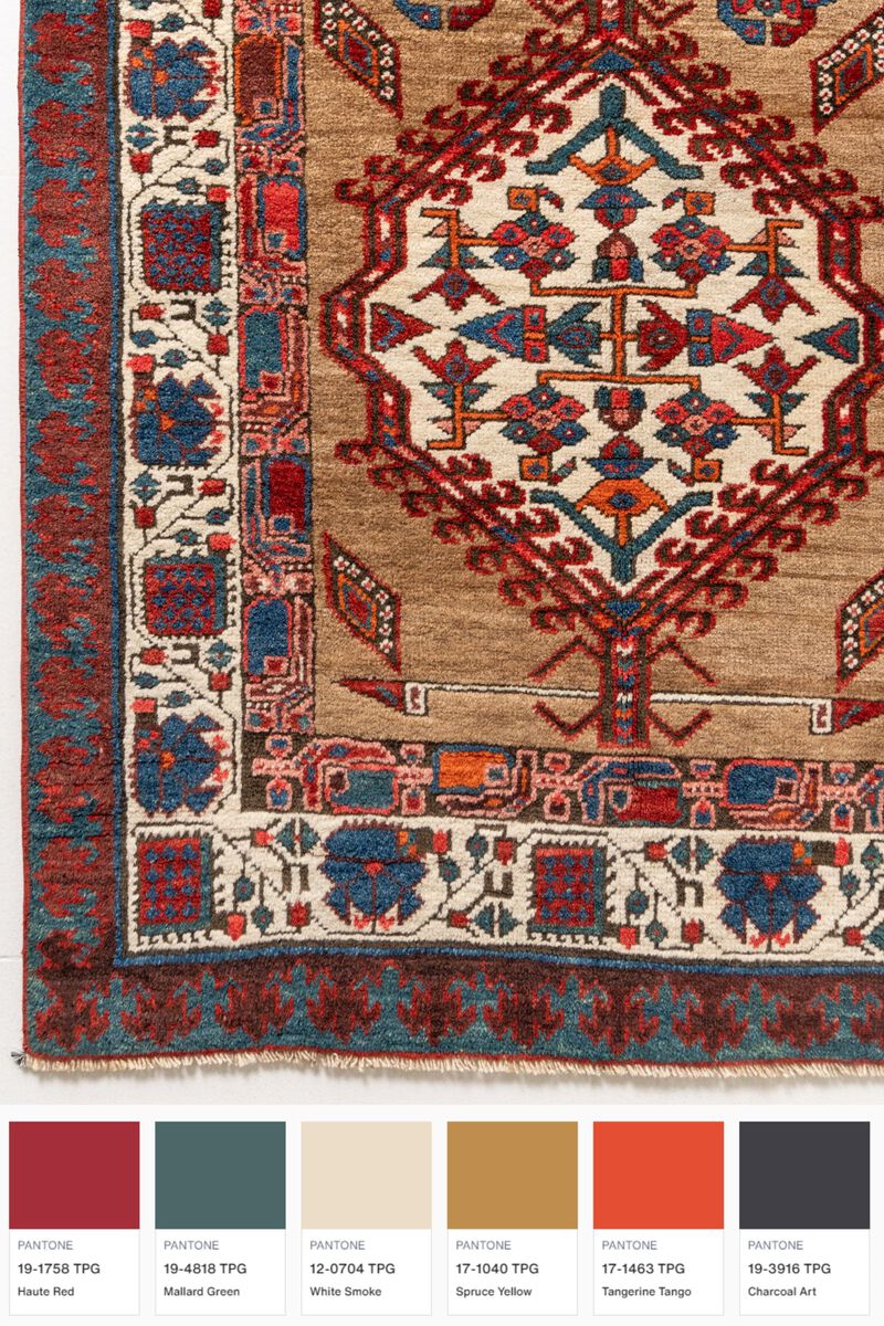 District Loom Vintage Serab Camel Hair Runner Rug-Broadview