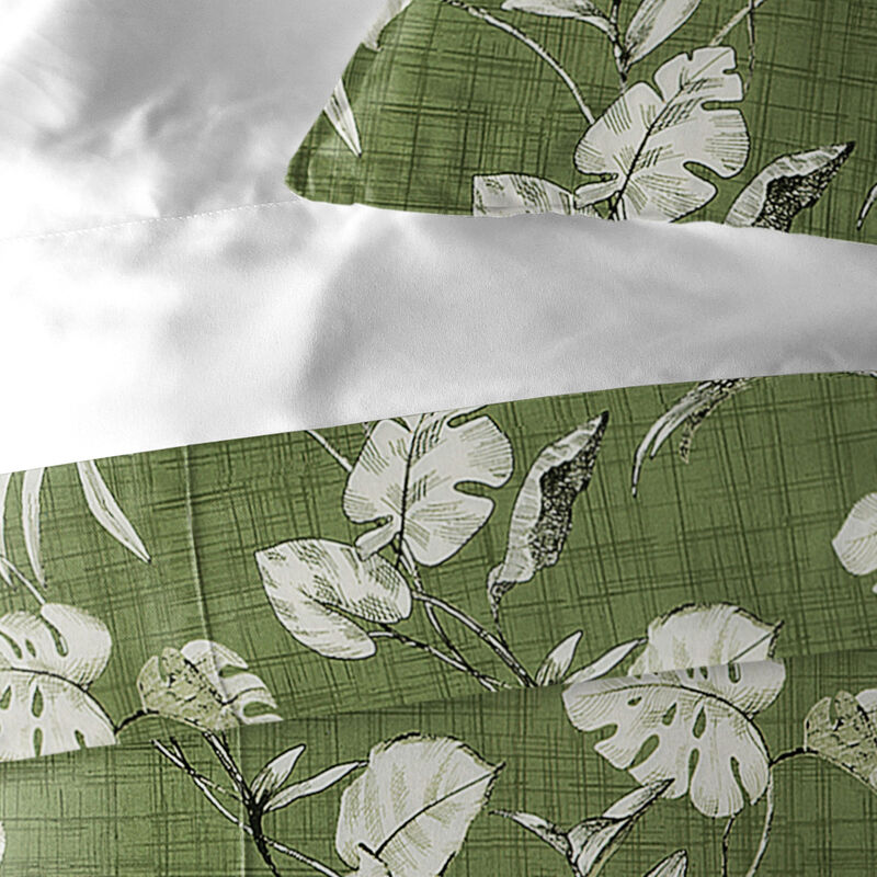 6ix Tailors Fine Linens Tropez Green Coverlet Set