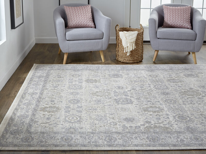 Marquette 3776F Gray/Silver/Ivory 5' x 7'2" Rug