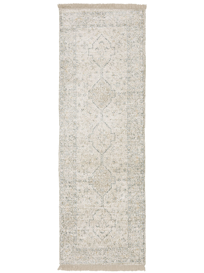 Malabar 2'6" x 8' Beige Rug