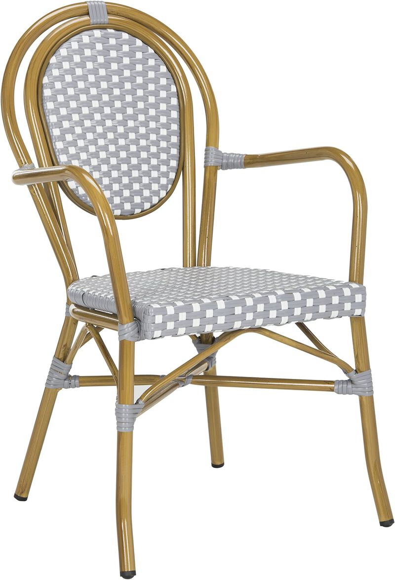 Belen Kox Riviera Bistro Stacking Arm Chair Set, Belen Kox